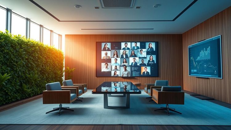 Tendências em Salas de Reunião 2025: Tecnologia e Design