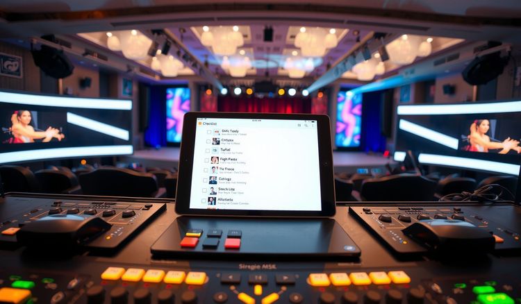 Como montar seu checklist técnico evento para evitar falhas