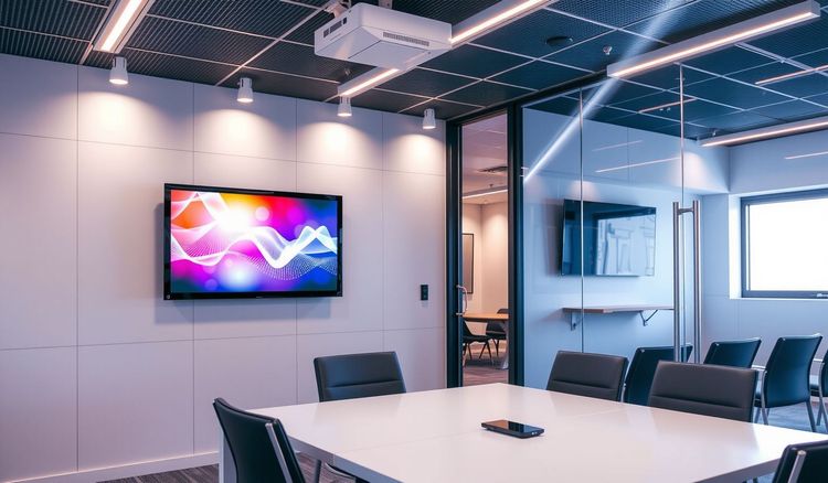 TV vs projetor: Qual a melhor escolha para salas de reunião